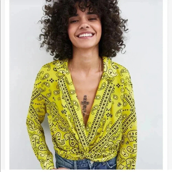 Zara bandana cropped top Sz small - Picture 2 of 5